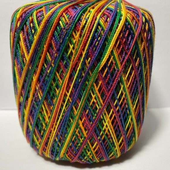 Aunt Lydia's Crochet Thread Mexicana Rainbow - Picture 1 of 6